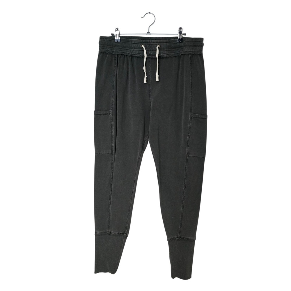 Sundance Cargo Jogger Pants Womens Size Medium M Dark Grey Drawstring Pockets